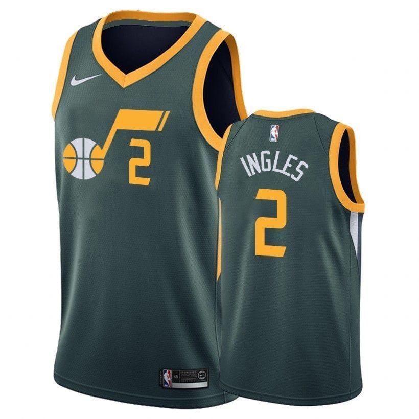 Men's Joe Ingles 2 Earned Edition Green NBA Basketball Jersey