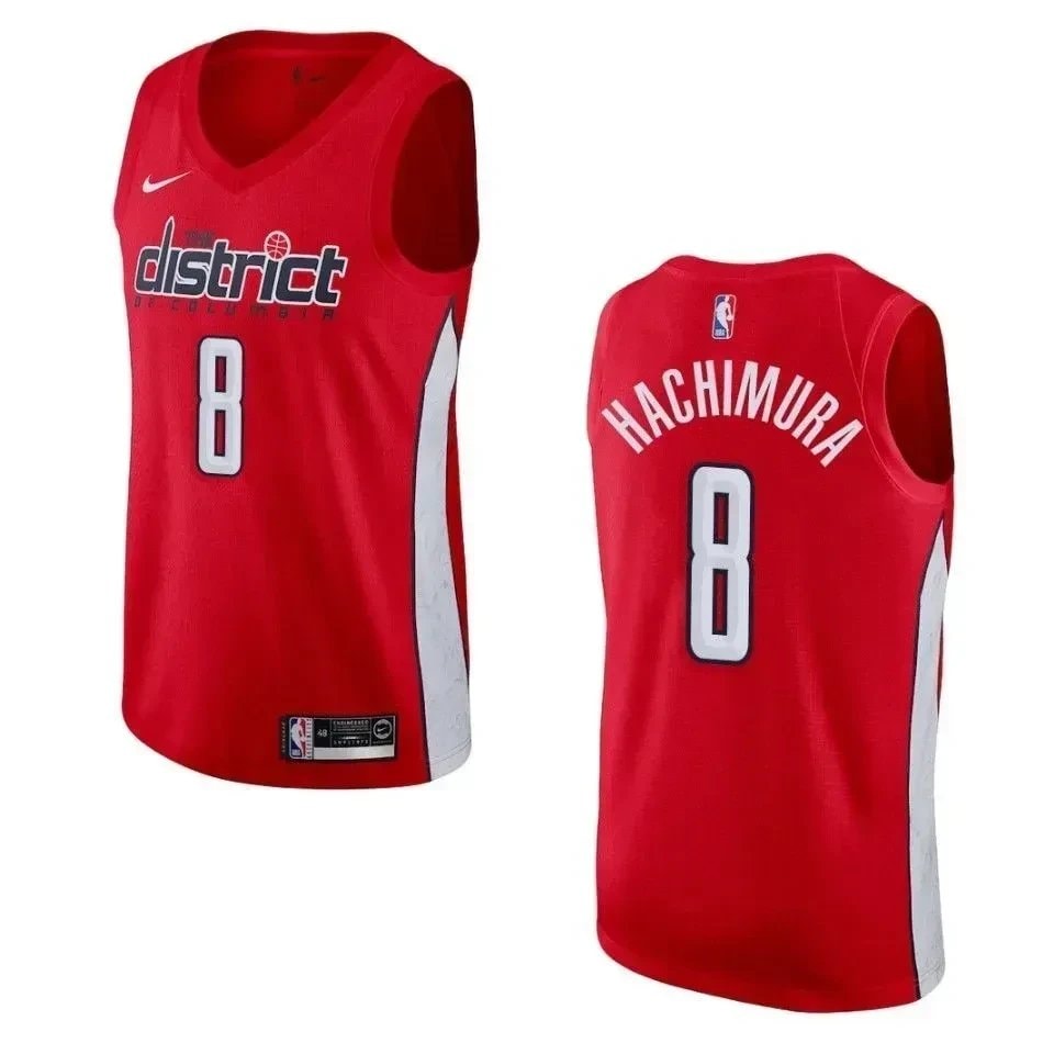 Men's Washington Wizards Rui Hachimura #8 Earned Swingman Jersey Red