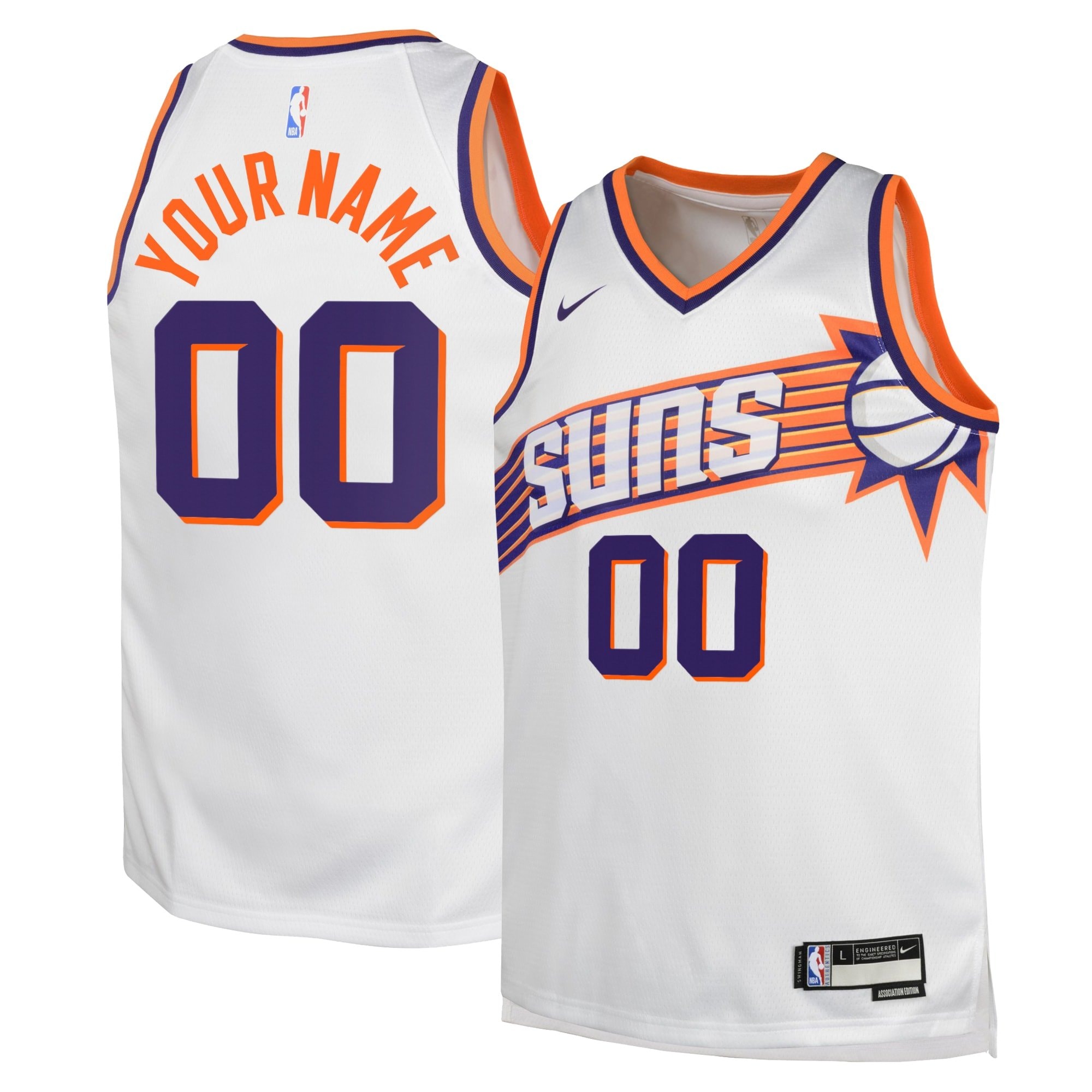 Phoenix Suns Association Swingman Custom Jersey Youth Multicolor Sizes S-3XL