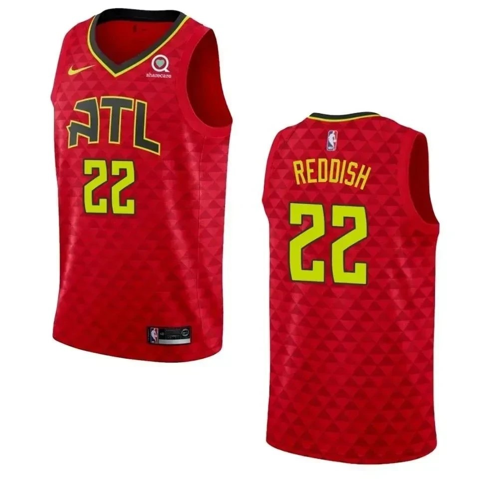 Men's Atlanta Hawks Cam Reddish #22 Statement Swingman Jersey Red