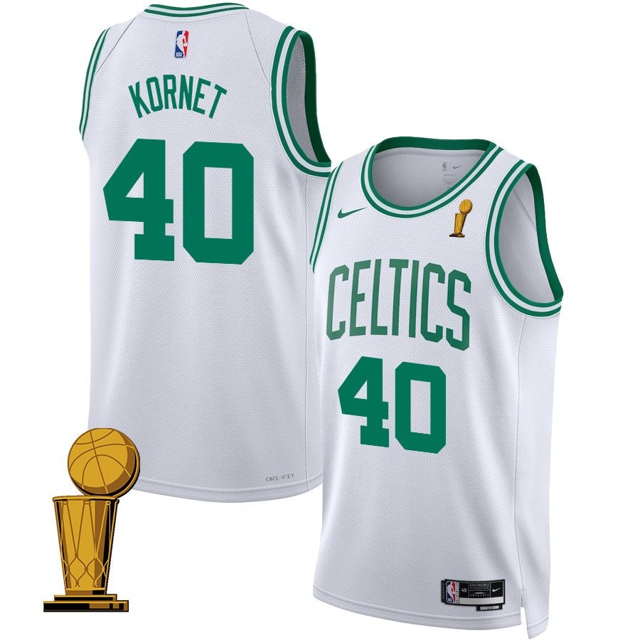 Luke Kornet 40 Boston Celtics 2024 Finals Champions Swingman Jersey Association Edition White