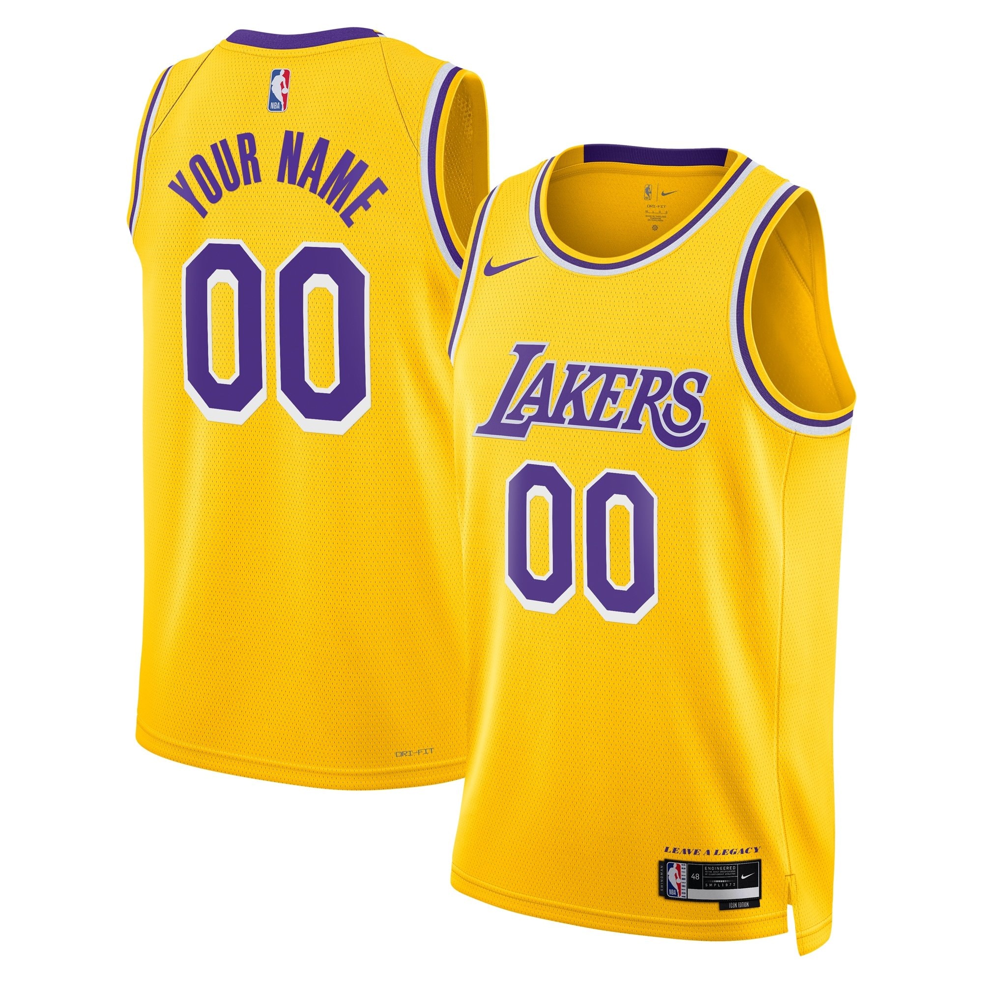 Los Angeles Lakers Icon Swingman Custom Jersey Youth Multicolor