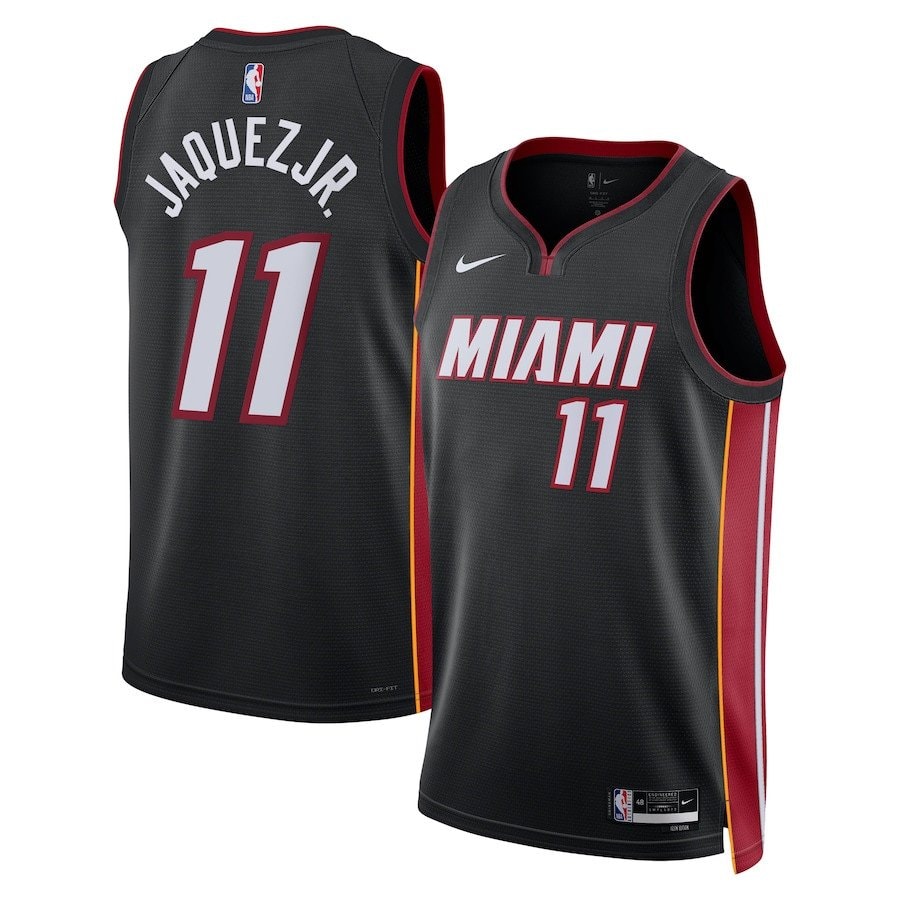 Jaime Jaquez Jr. 11 Miami Heat Unisex Swingman Jersey Icon Edition Black