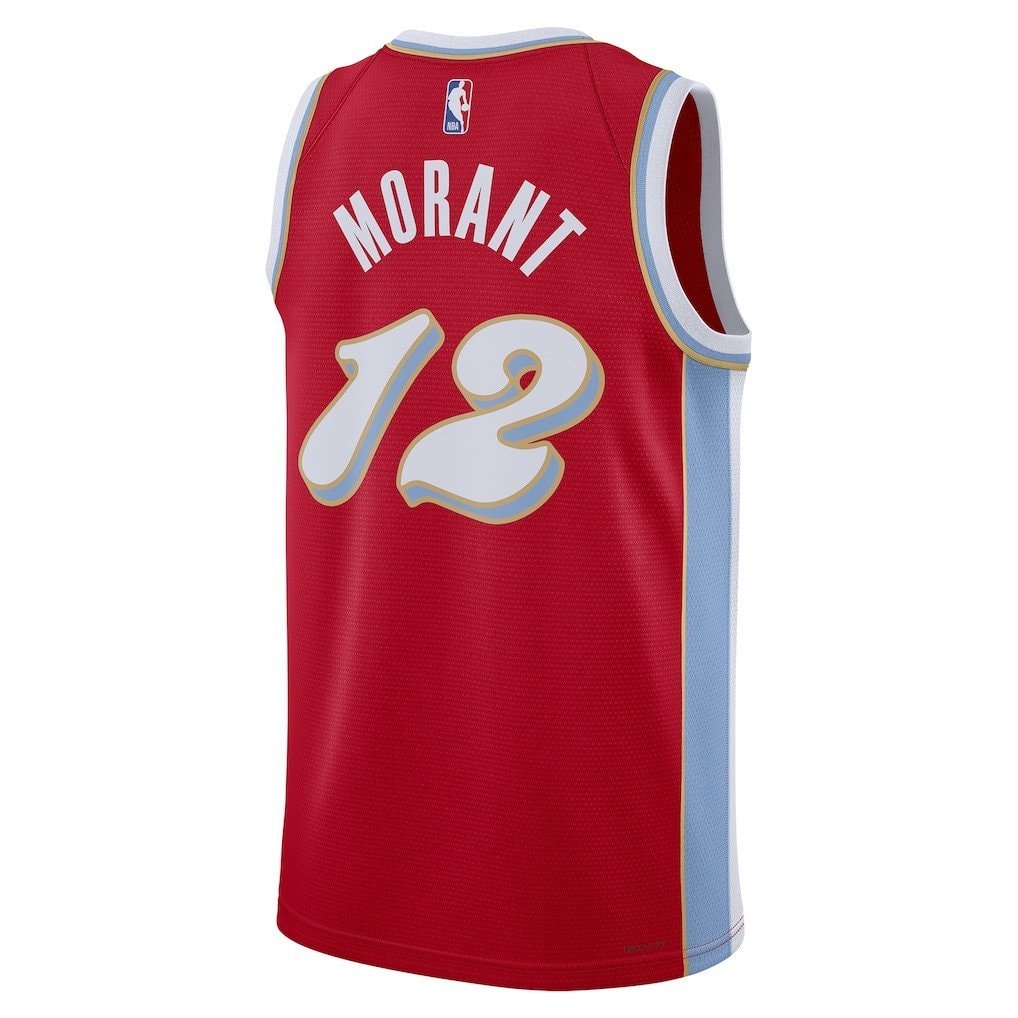 Ja Morant 12 Memphis Grizzlies Unisex 2024/25 City Edition Swingman Jersey Red