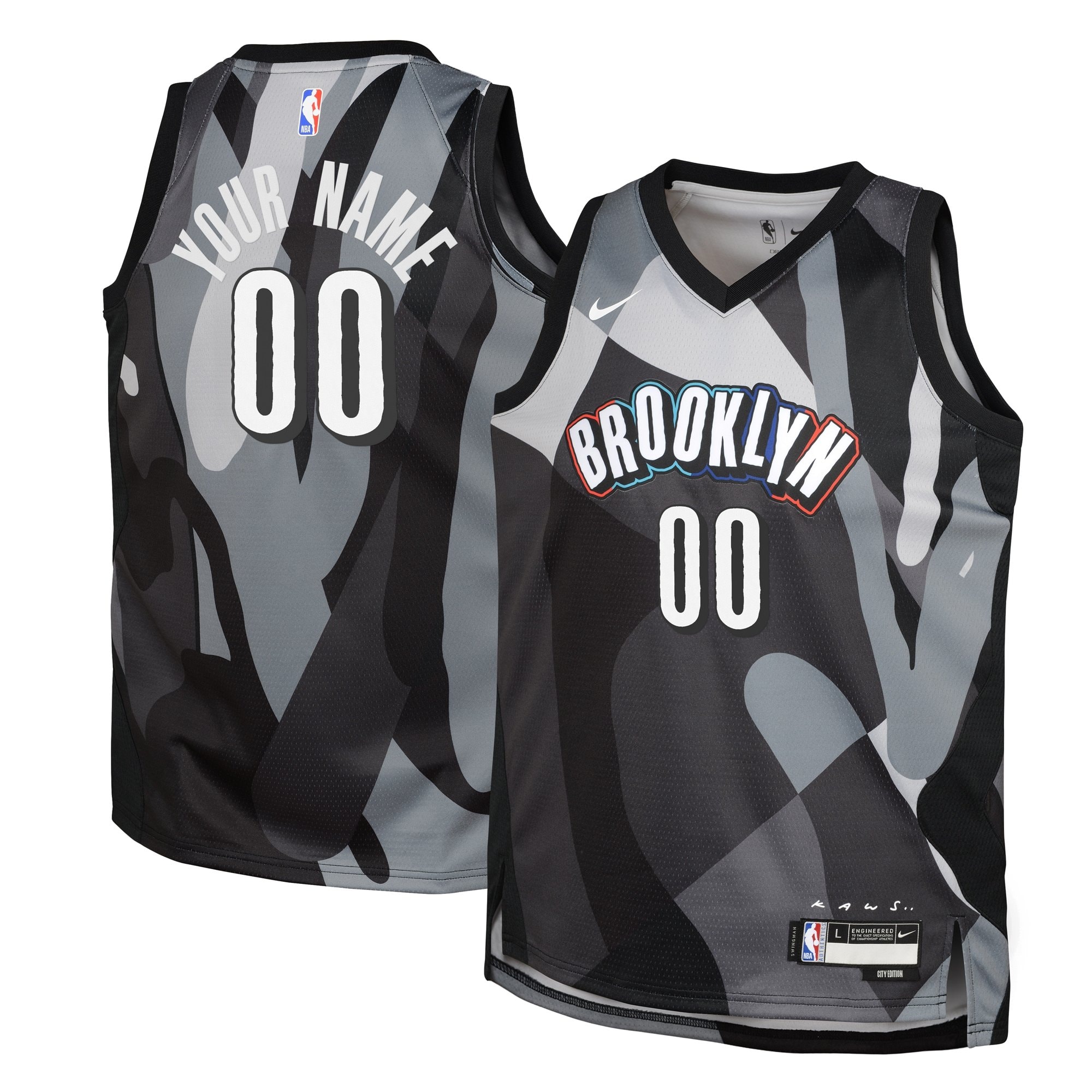 Brooklyn Nets City Edition Swingman Jersey 2024 Custom Youth Multicolor Sizes S-3XL