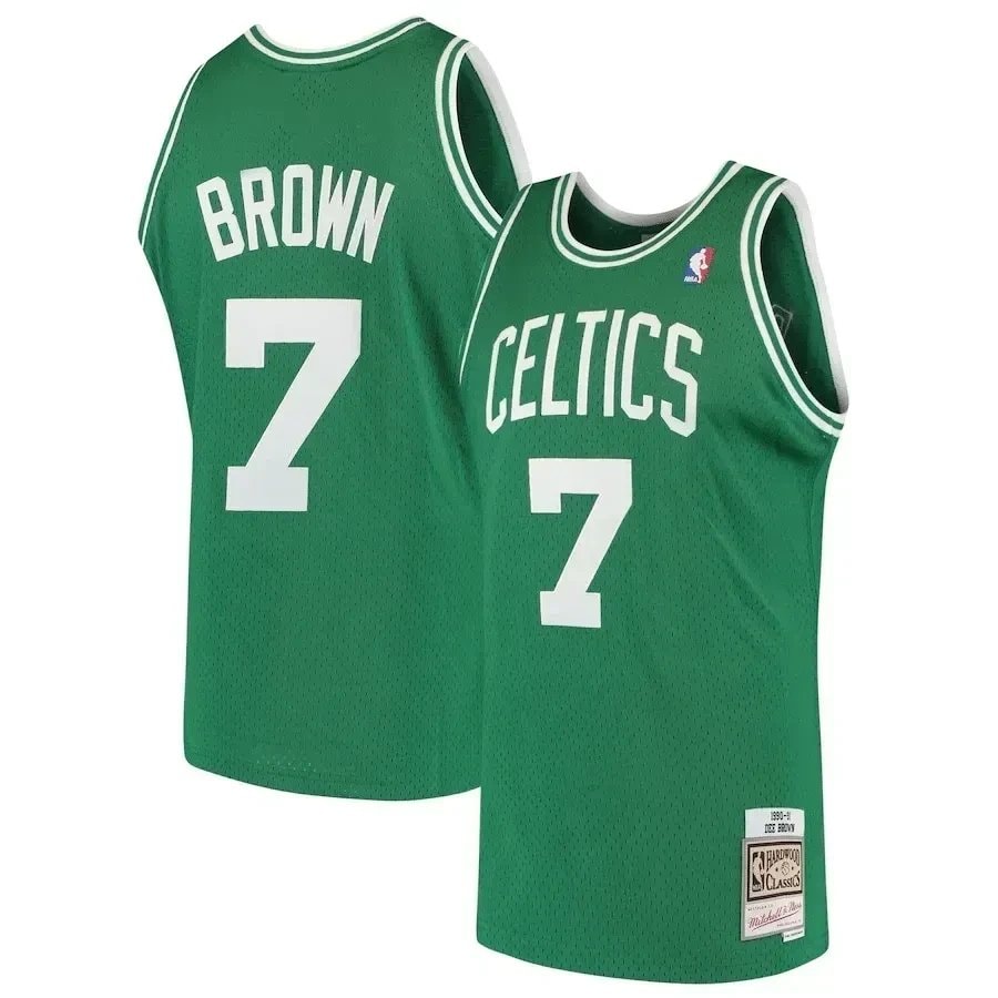 Dee Brown Boston Celtics Mitchell & Ness 1985-86 Hardwood Classics Swingman Jersey Kelly Green