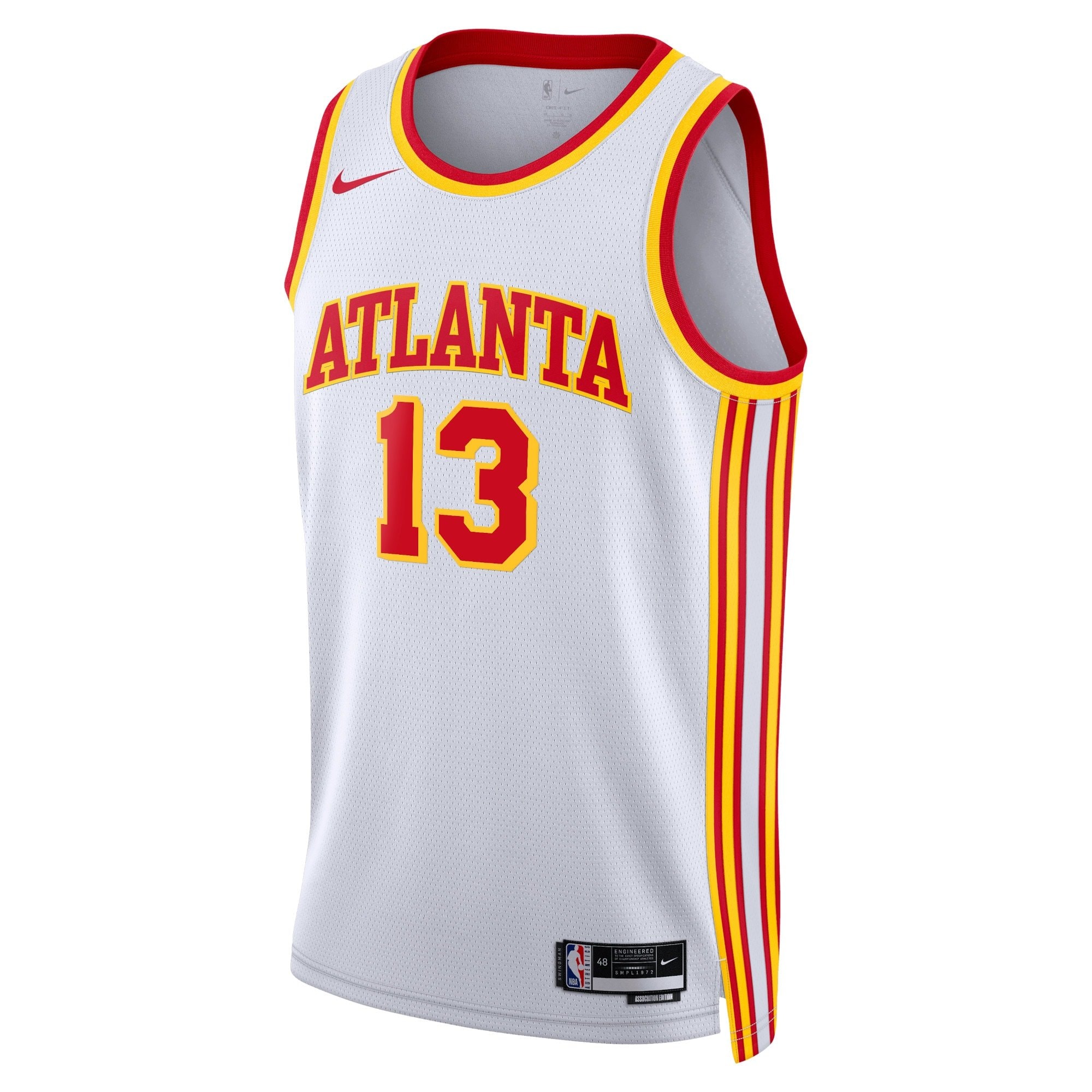 Atlanta Hawks Association Edition Swingman Jersey White Bogdan Bogdanovic Unisex