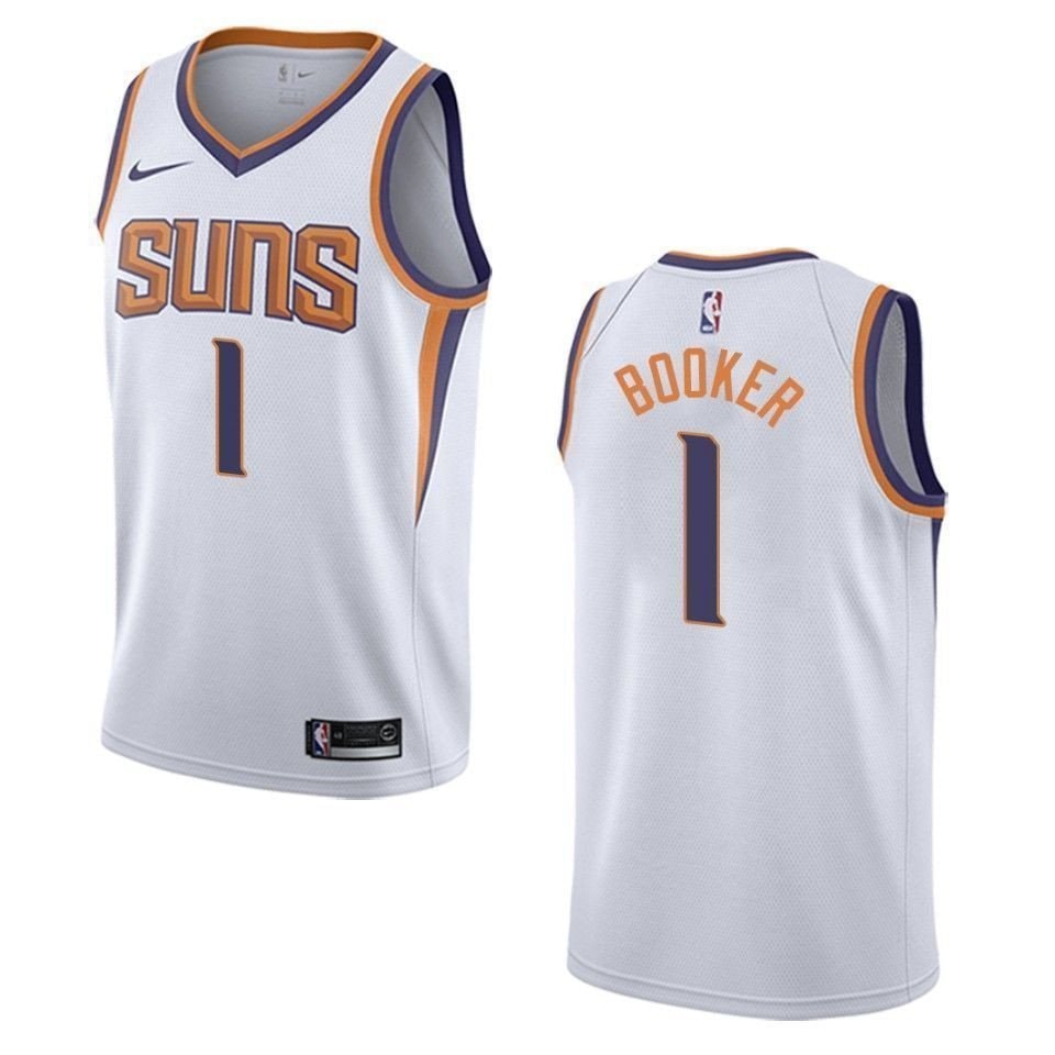 Men's Phoenix Suns Devin Booker Association Swingman Jersey White