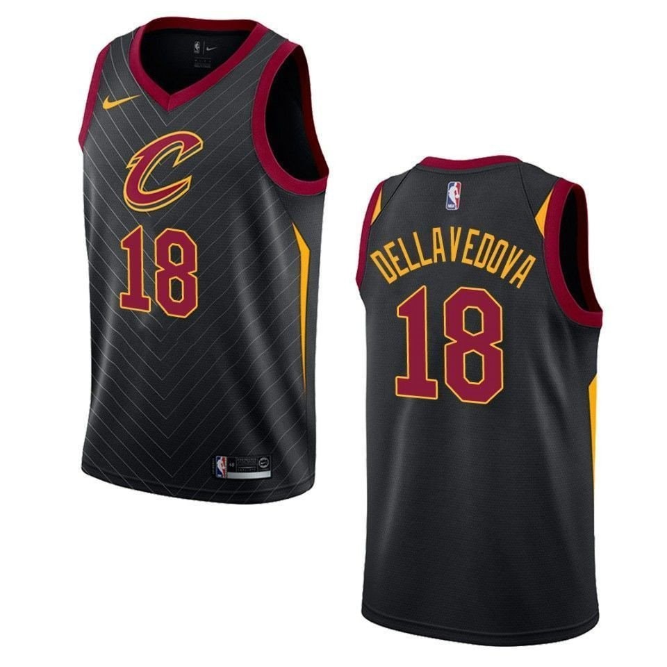 Men's Cleveland Cavaliers Matthew Dellavedova Statement Swingman Jersey Black