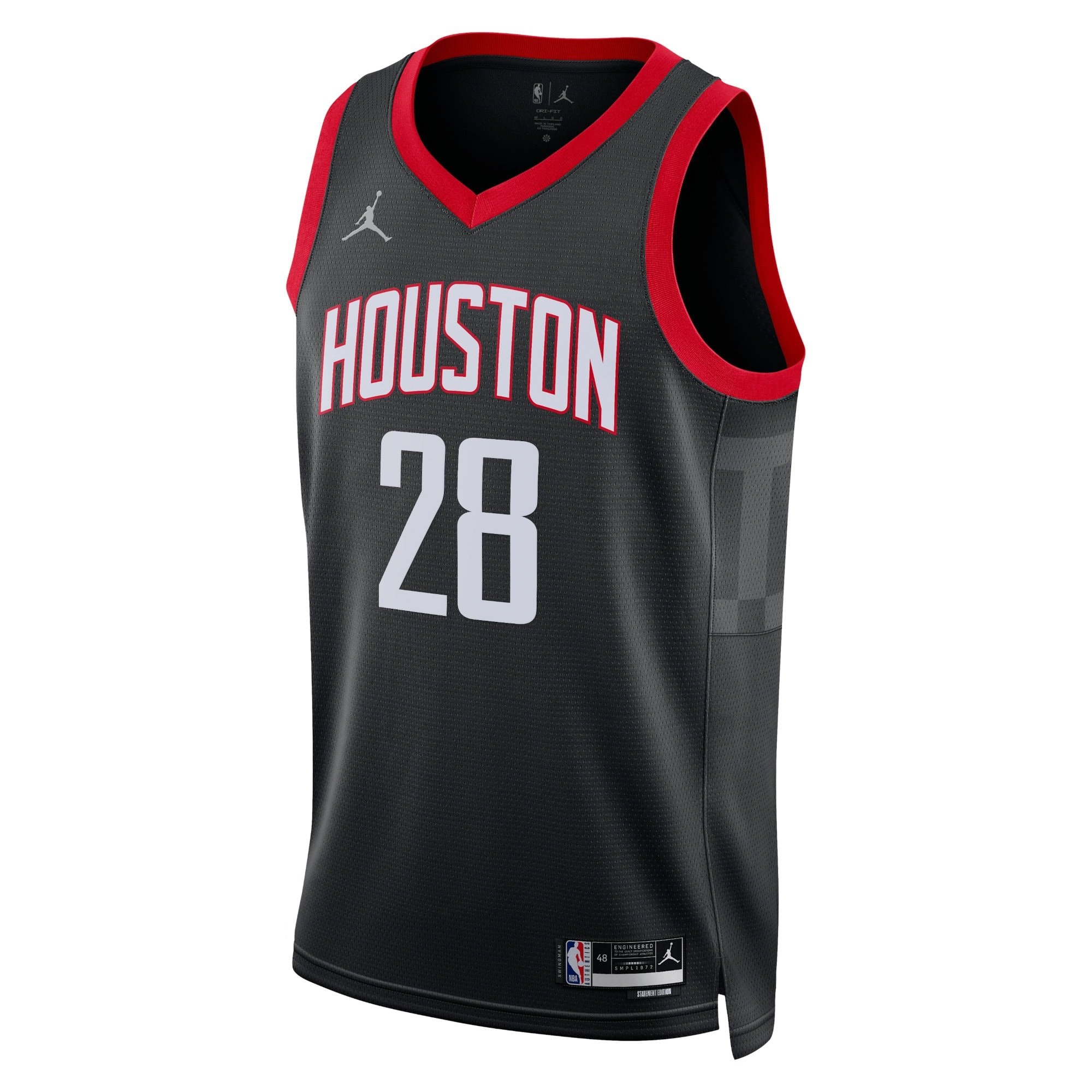 Houston Rockets Jordan Statement Edition Swingman Jersey Black Alperen Sengun Unisex