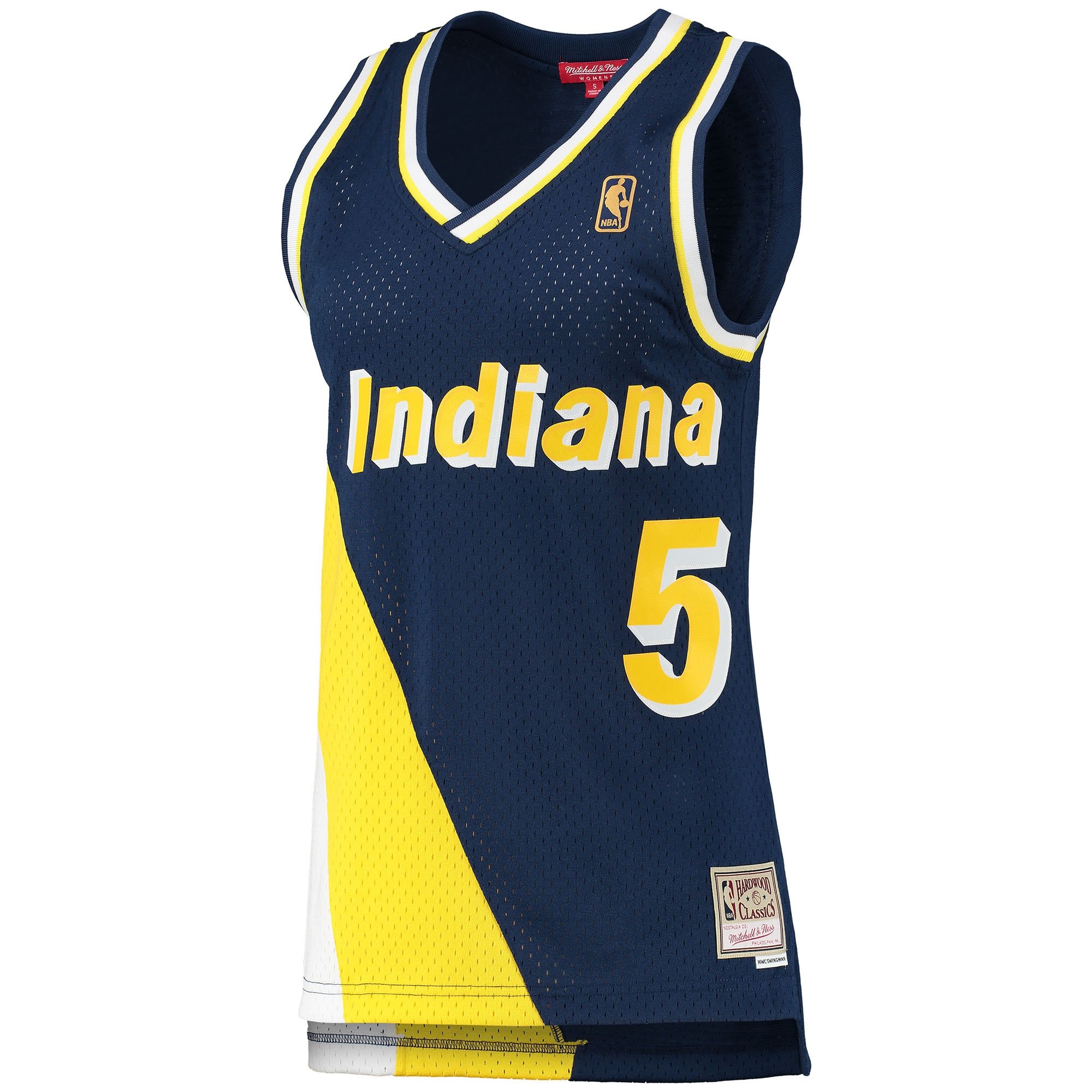 Women's Mitchell & Ness Jalen Rose Navy Indiana Pacers 1996/97 Hardwood Classics Swingman Jersey