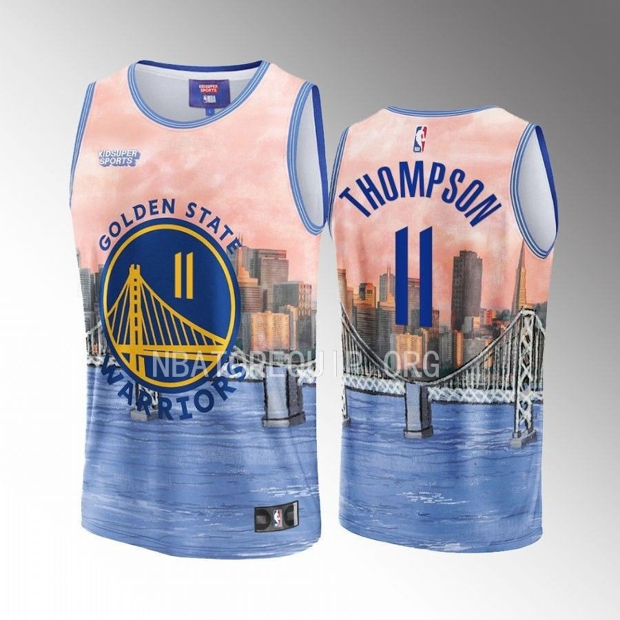 Klay Thompson 11 Basketball Team Basketball & KidSuper Studios Unisex Hometown Jersey