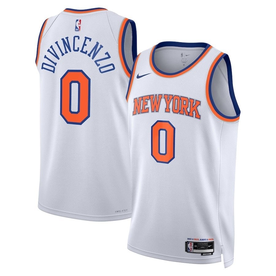 Donte DiVincenzo #0 New York Knicks Unisex Swingman Jersey Association Edition White