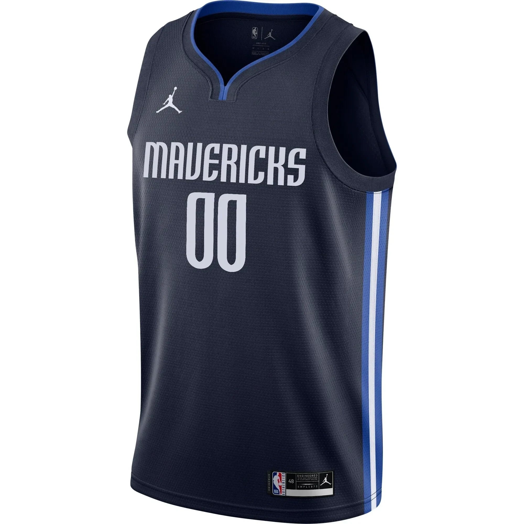 Dallas Mavericks Swingman Custom Jersey Statement Edition Navy Unisex