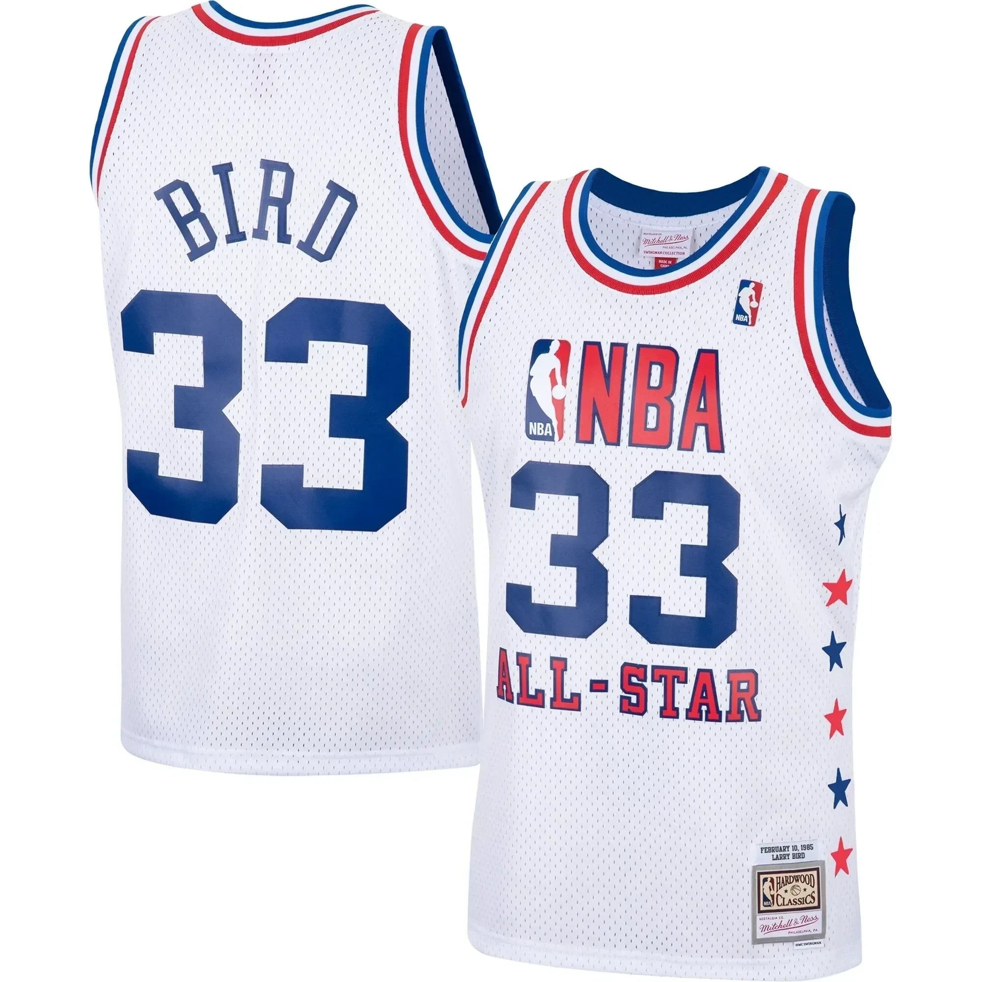 Larry Bird Eastern Conference Mitchell & Ness 1985 All-Star Game Swingman Jersey - White
