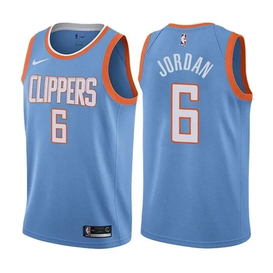 DeAndre Jordan Clippers City Edition Blue Jersey Unisex Adult Sizes S-3XL
