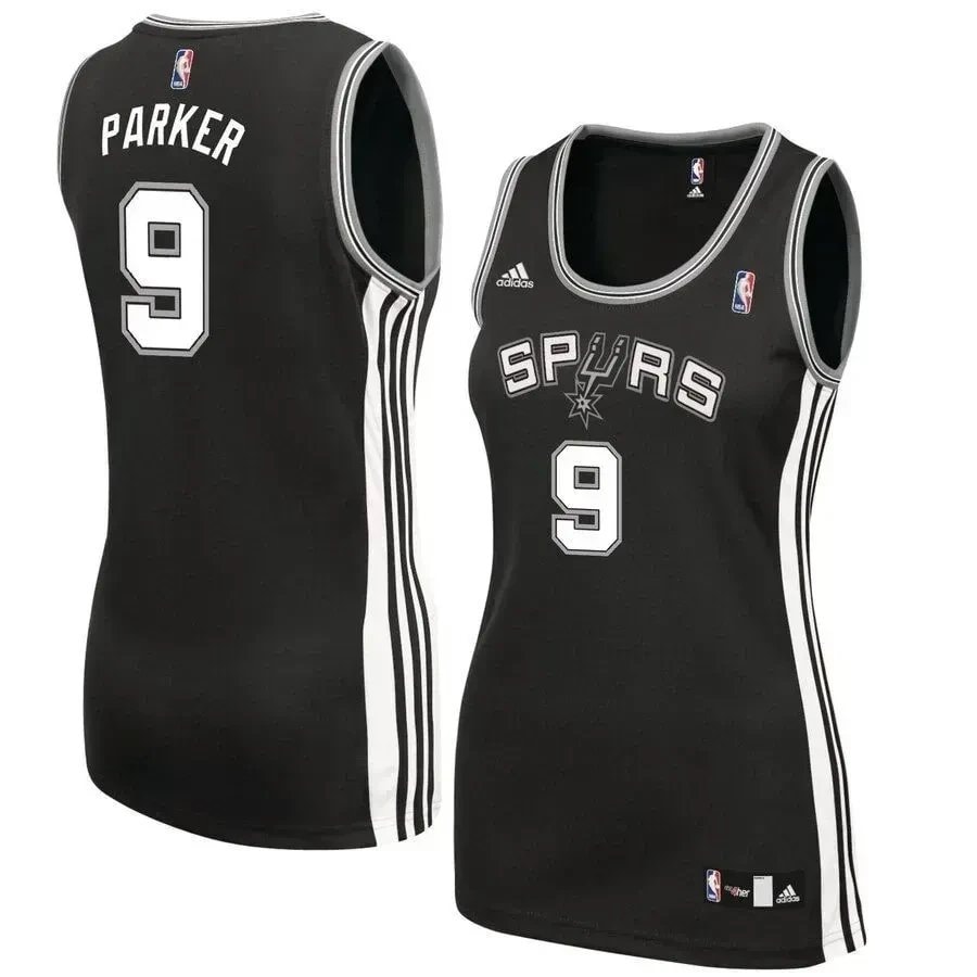 Tony Parker Basketball Team Women's Team Jersey - Black