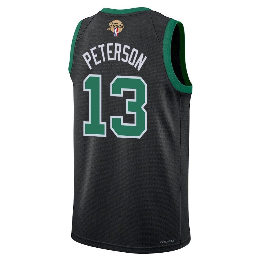 Drew Peterson 13 Boston Celtics 2024 Finals Patch Swingman Jersey Statement Edition Black