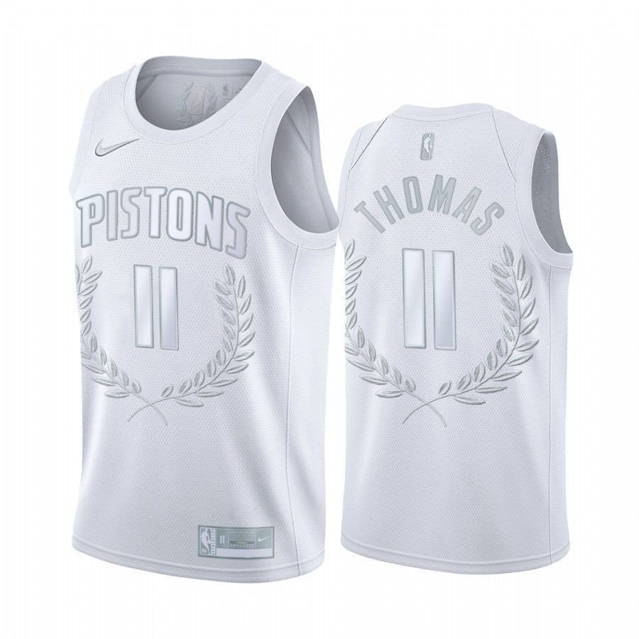 Men's Isiah Thomas 11 Detroit Pistons White MVP Jersey S-3XL