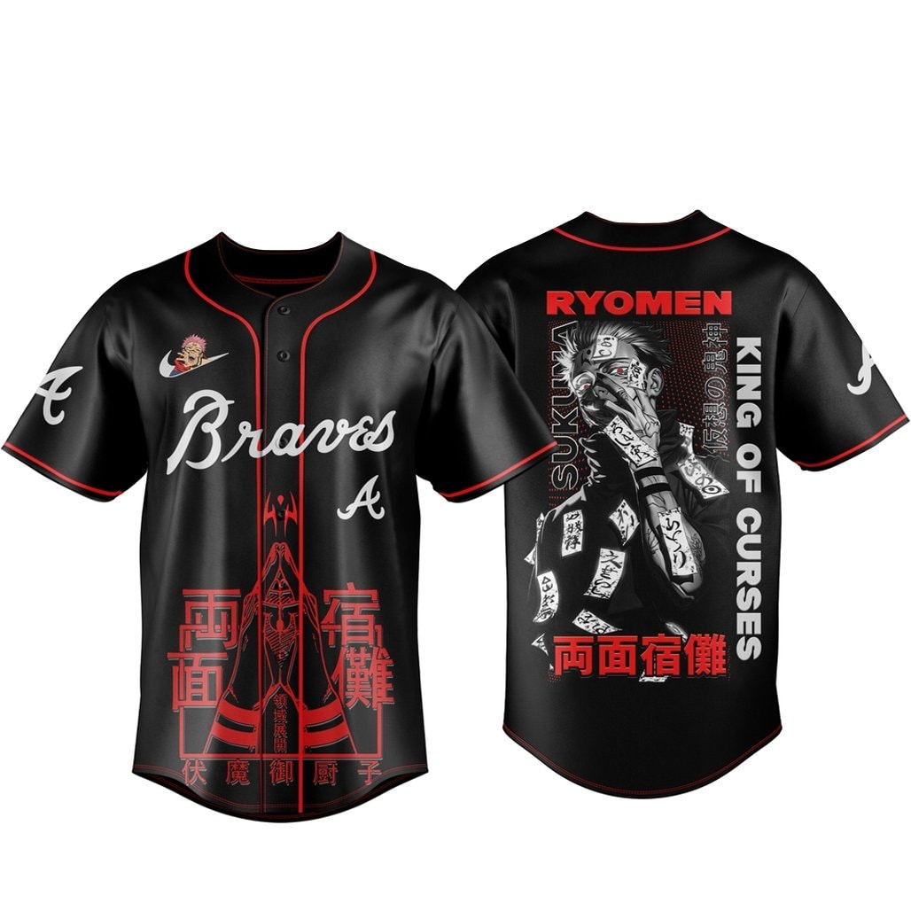 Baseball Team x Jujutsu Kaisen Night 2026 King of Curses Sukuna Baseball Jersey