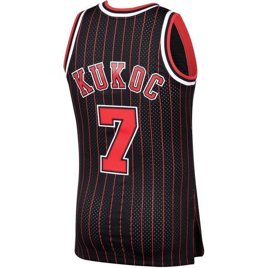 Toni Kukoc Chicago Bulls Mitchell & Ness 1995-96 Hardwood Classics Swingman Player Jersey - Black