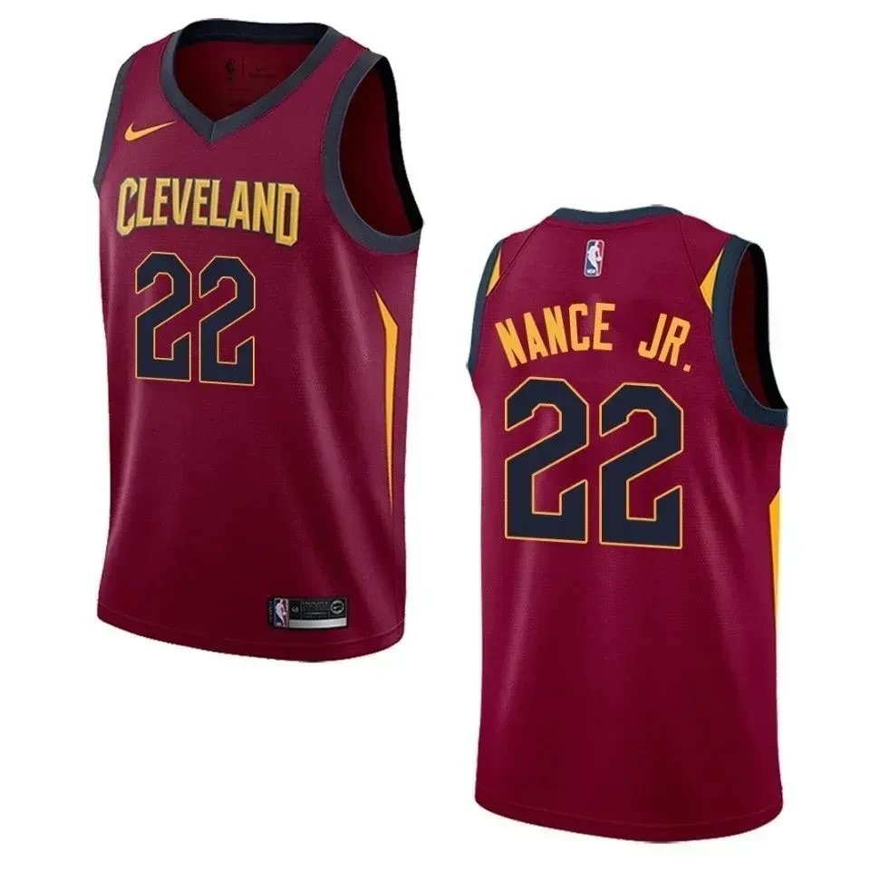 Men's Basketball Team 22 Larry Nance Jr. Icon Swingman Jersey - Maroon