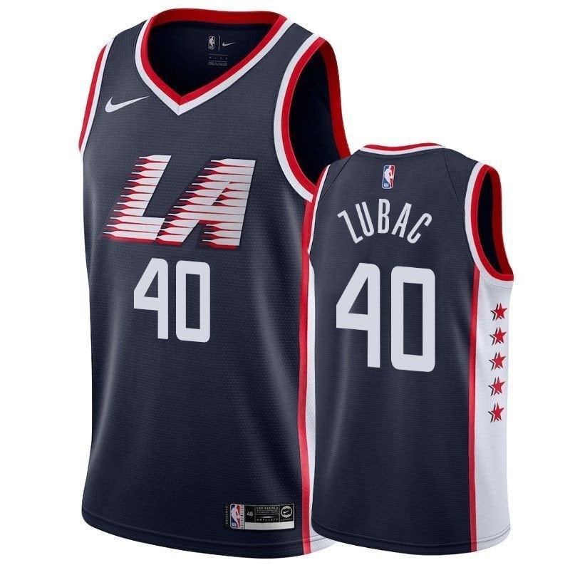 Ivica Zubac #40 LA Clippers 2018-19 City Navy Jersey Unisex Adult Sizes S-3XL