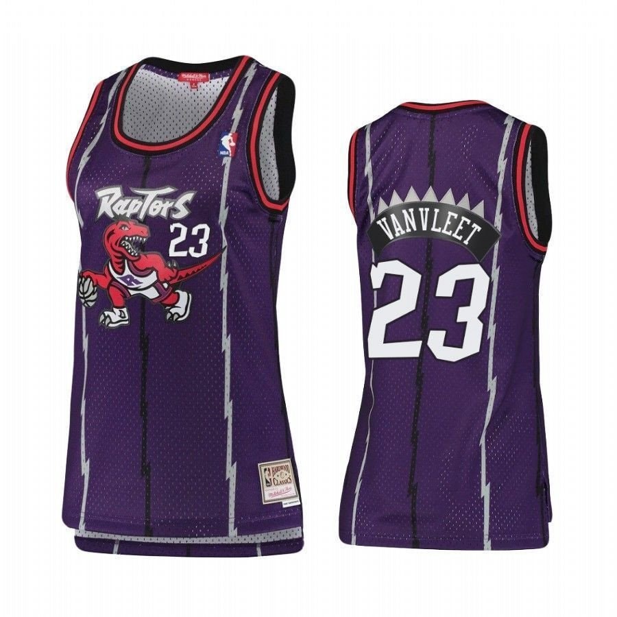 Women's Toronto Raptors Fred VanVleet 23 Hardwood Classics Jersey Multicolor