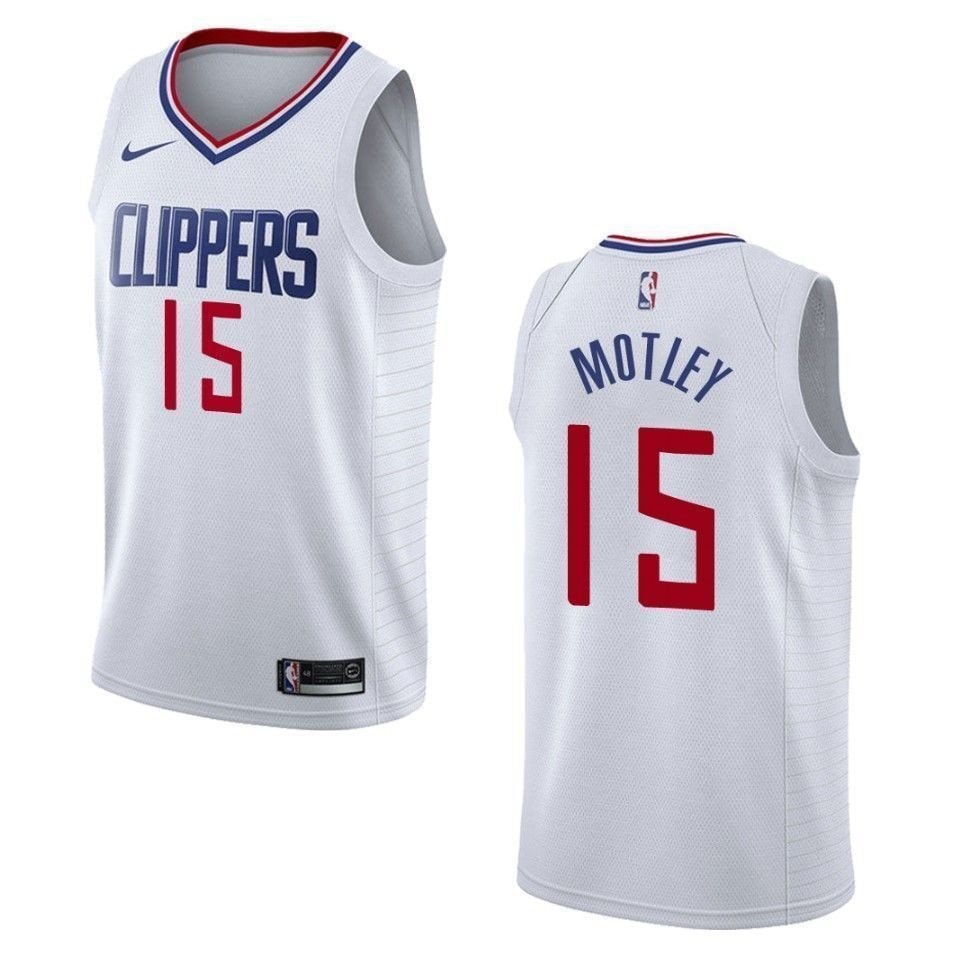 Men's Basketball Team 15 Johnathan Motley Association Swingman Jersey - White