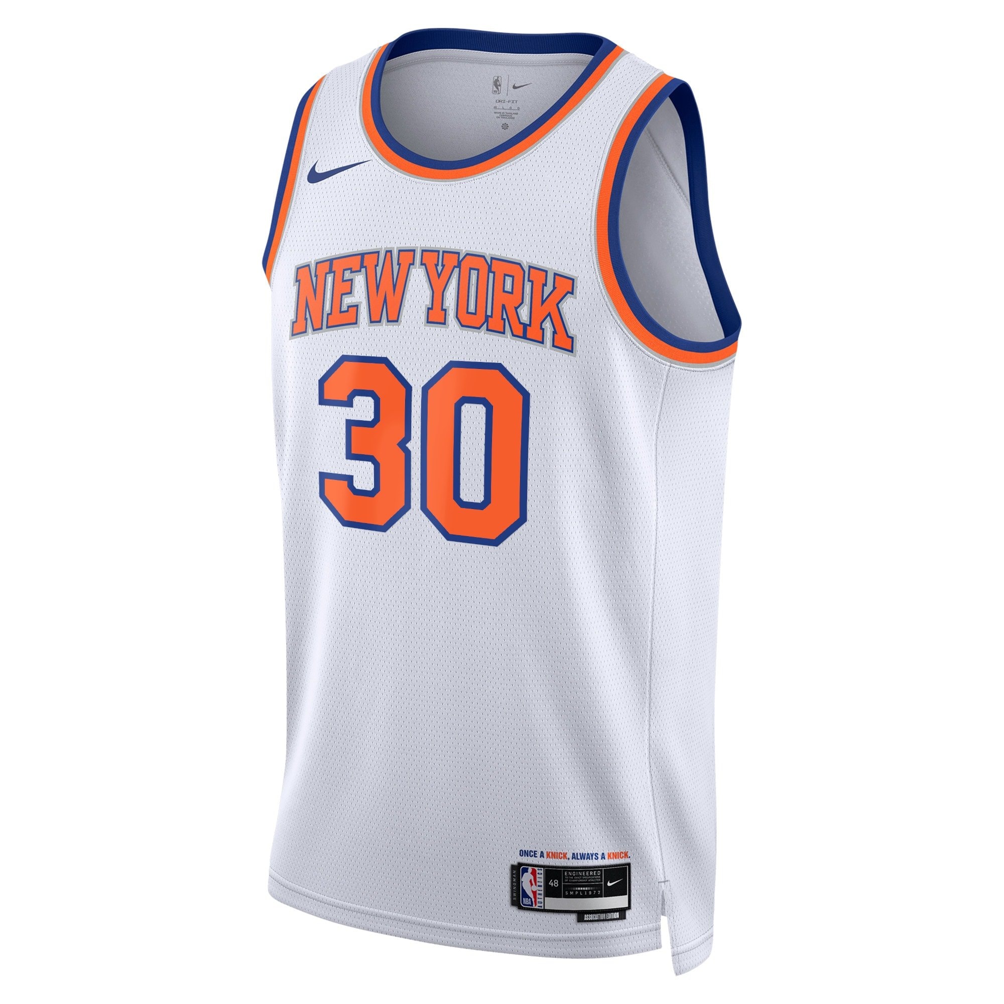 New York Knicks Association Edition Swingman Jersey White Julius Randle Unisex