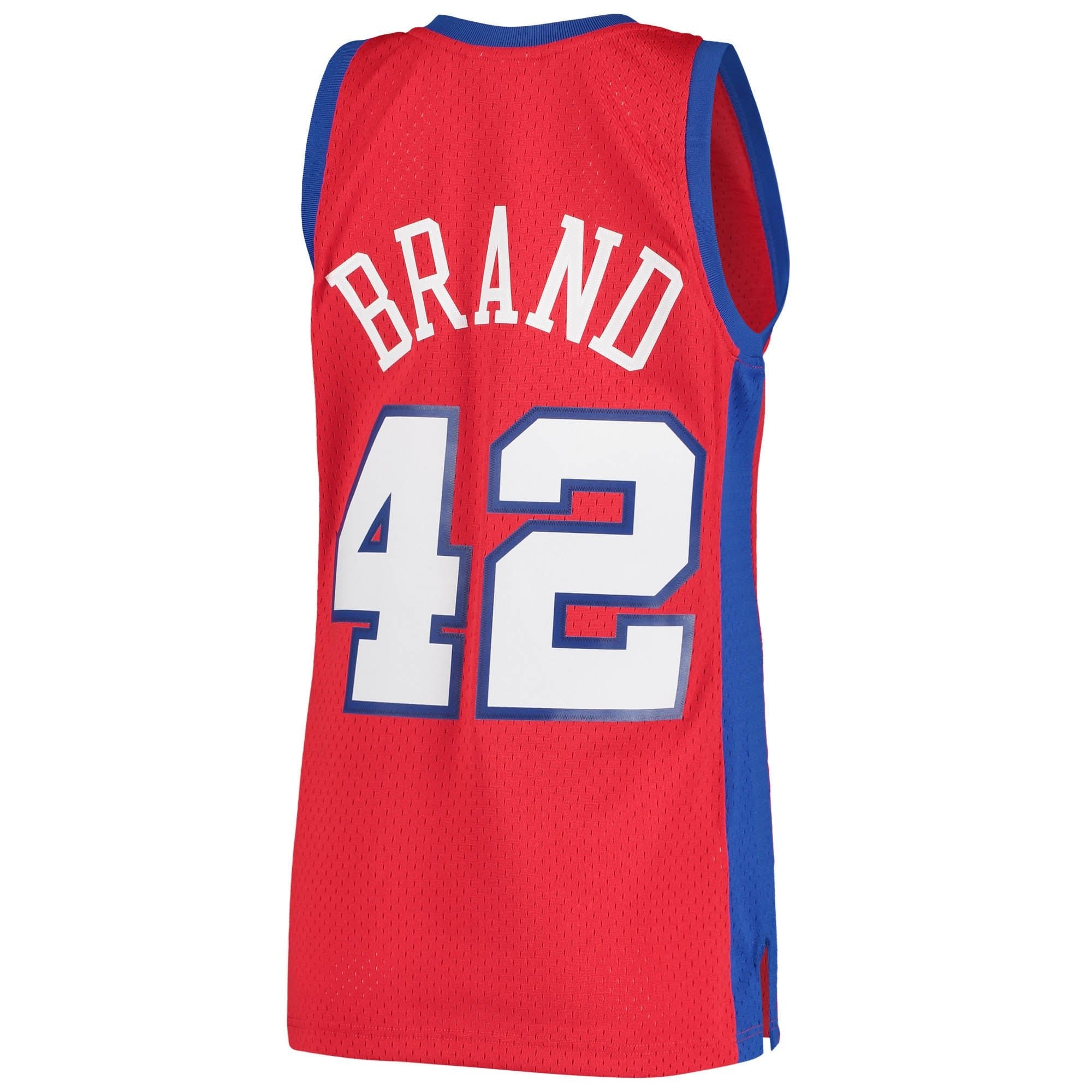 Men's Mitchell & Ness Elton Brand Red LA Clippers 2000/01 Hardwood Classics Swingman Jersey Statement Edition