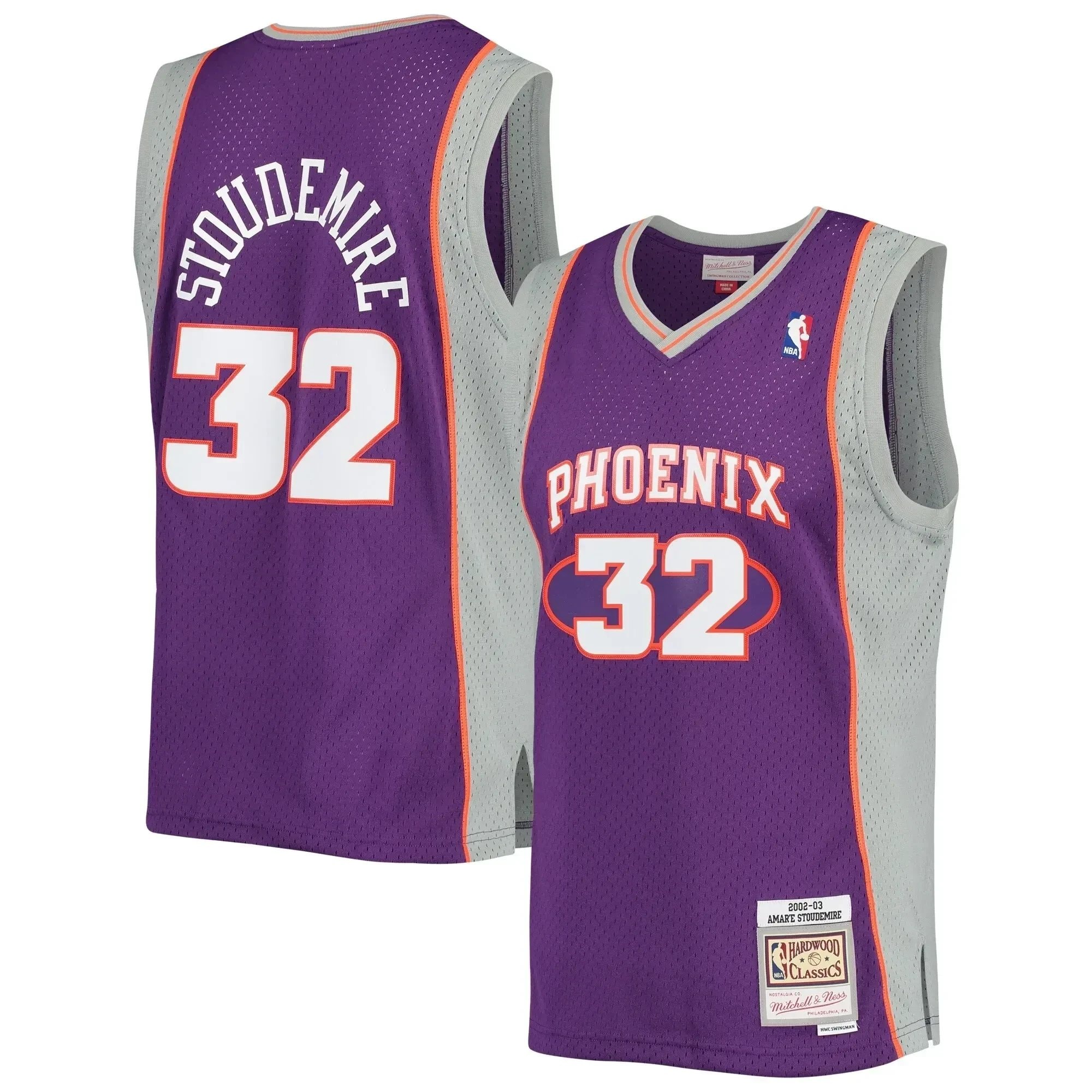 Amar'e Stoudemire Phoenix Suns Mitchell Ness 2002-2003 Hardwood Classics Swingman Jersey - Purple