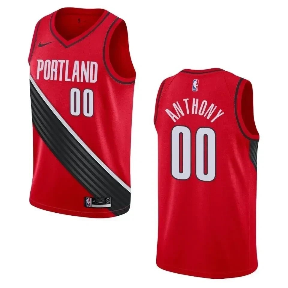 Men's Basketball Team 00 Carmelo Anthony Statement Swingman Jersey - Red