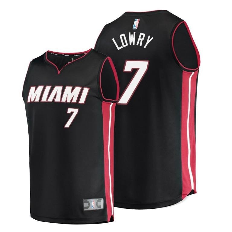 Kyle Lowry Basketball Team 7 Black Jersey Icon Edition - Men Jersey