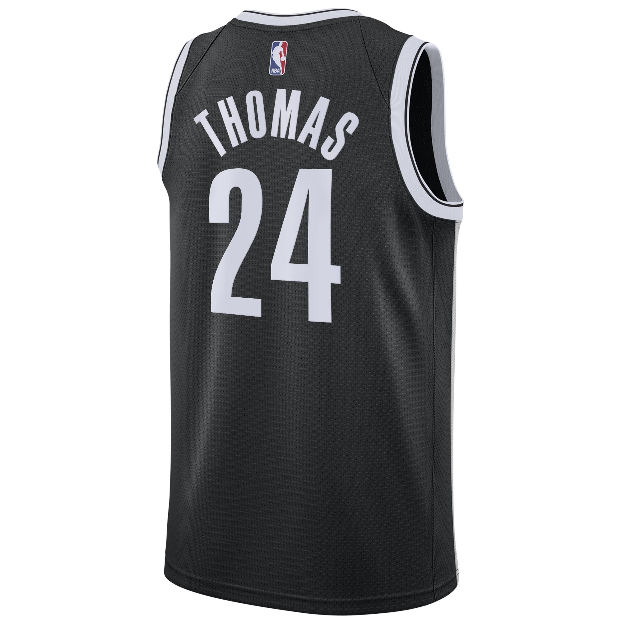 Brooklyn Nets Icon Edition Swingman Jersey Black Cameron Thomas Mens