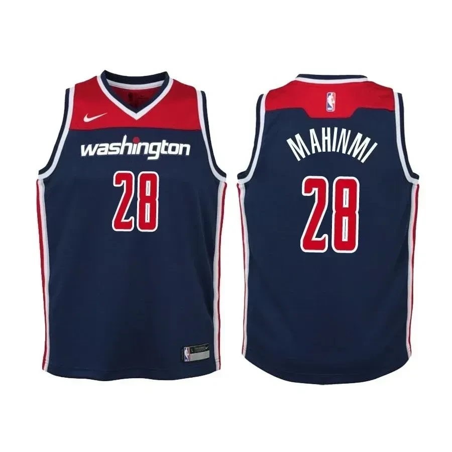 Youth Wizards Ian Mahinmi #28 Statement Edition Navy Jersey