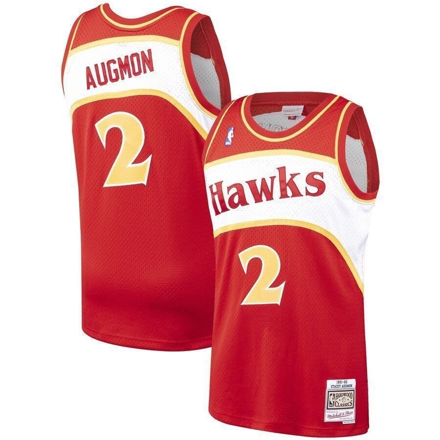 Stacey Augmon Atlanta Hawks Mitchell & Ness Hardwood Classics 1991-92 Swingman Jersey Red