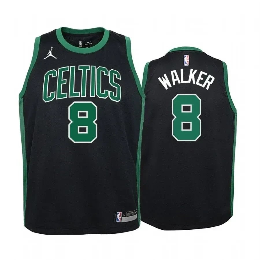 Youth Kemba Walker Basketball Team Black Statet Jersey Jumpman