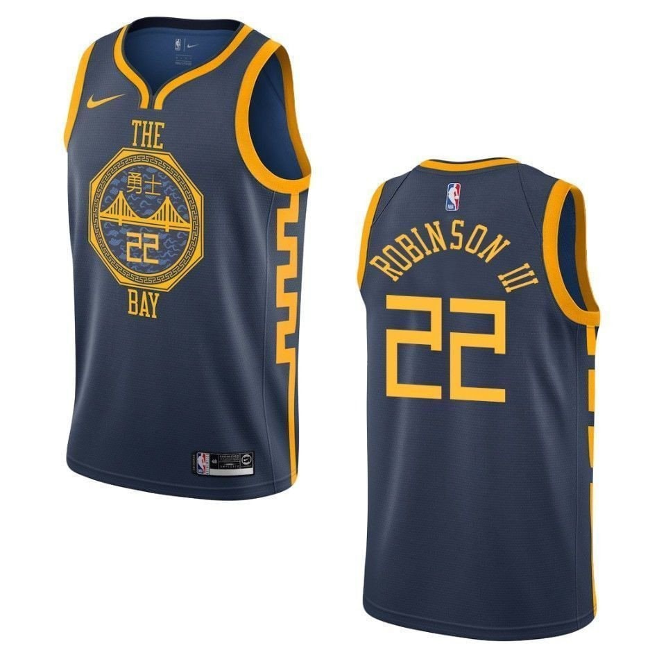 Men's Basketball Team 22 Glenn Robinson Iii City Swingman Jersey - Navy