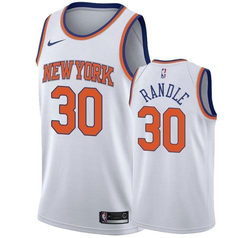 Men's New York Knicks Julius Randle 30 Association Jersey Multicolor 100% Polyester