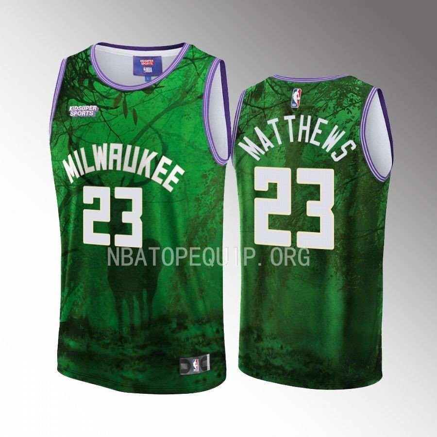 Wesley Matthews 23 Basketball Team Basketball & KidSuper Studios Unisex Hometown Jersey