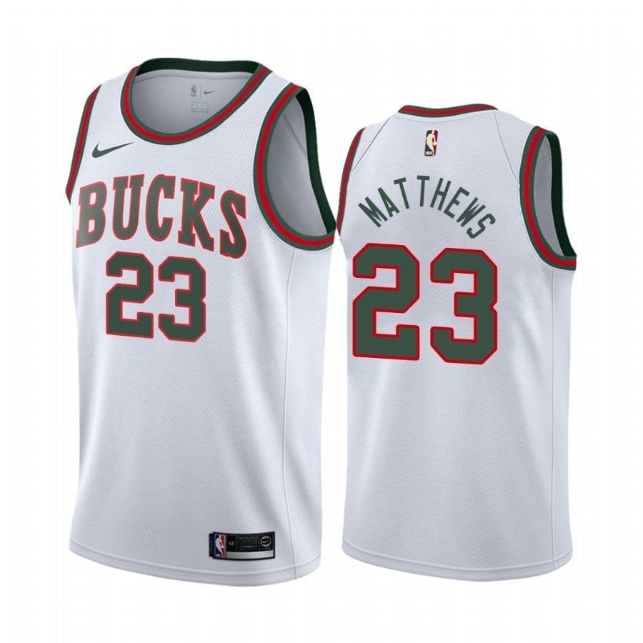 Wesley Matthews Basketball Team Classic Edition White 23 Jersey - Men Jersey