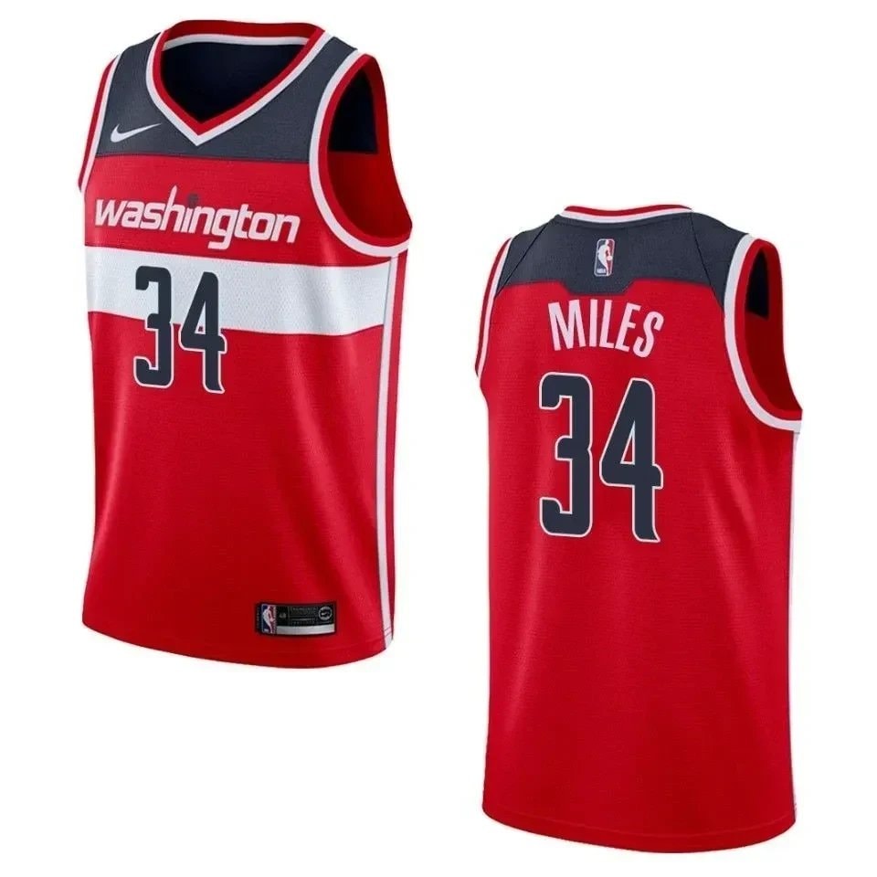 Men's Basketball Team 34 C.j. Miles Icon Swingman Jersey - Red