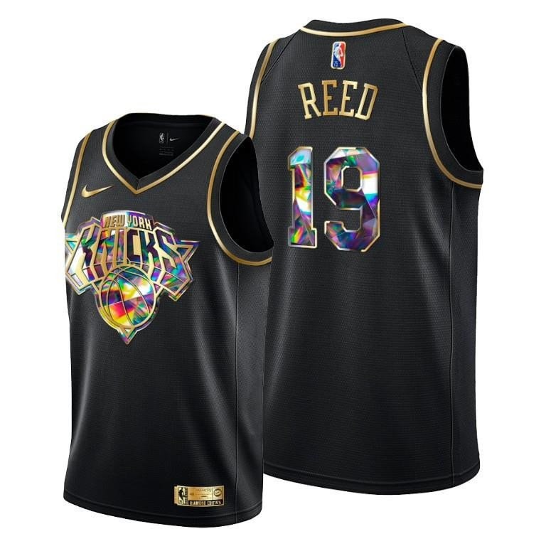 Willis Reed 19 Basketball Team 75th Anniversary Team Black Jersey - Men