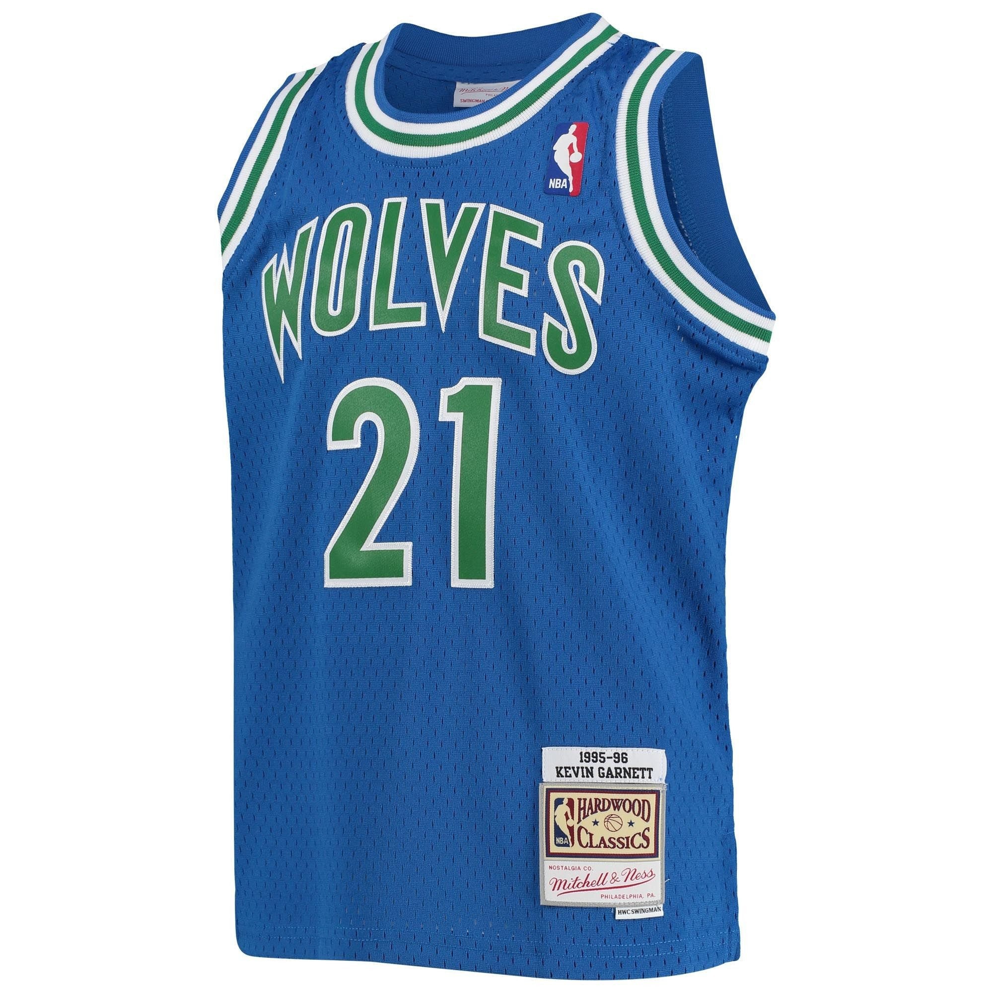 Kevin Garnett Minnesota Timberwolves Mitchell Ness Youth 1995-96 Hardwood Classics Swingman Jersey ??Blue
