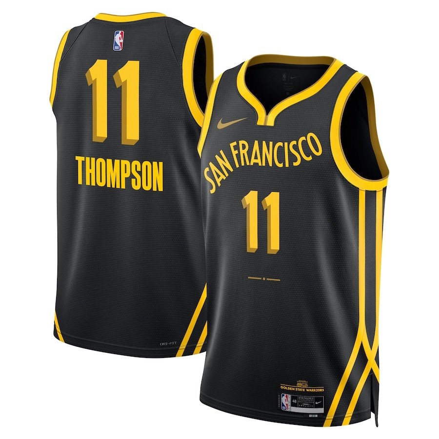 Klay Thompson 11 Golden State Warriors 2023/24 City Edition Swingman Jersey Black