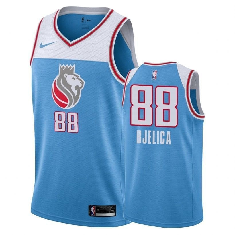 Kings Nemanja Bjelica 88 City Blue Multicolor Jersey Unisex Adult
