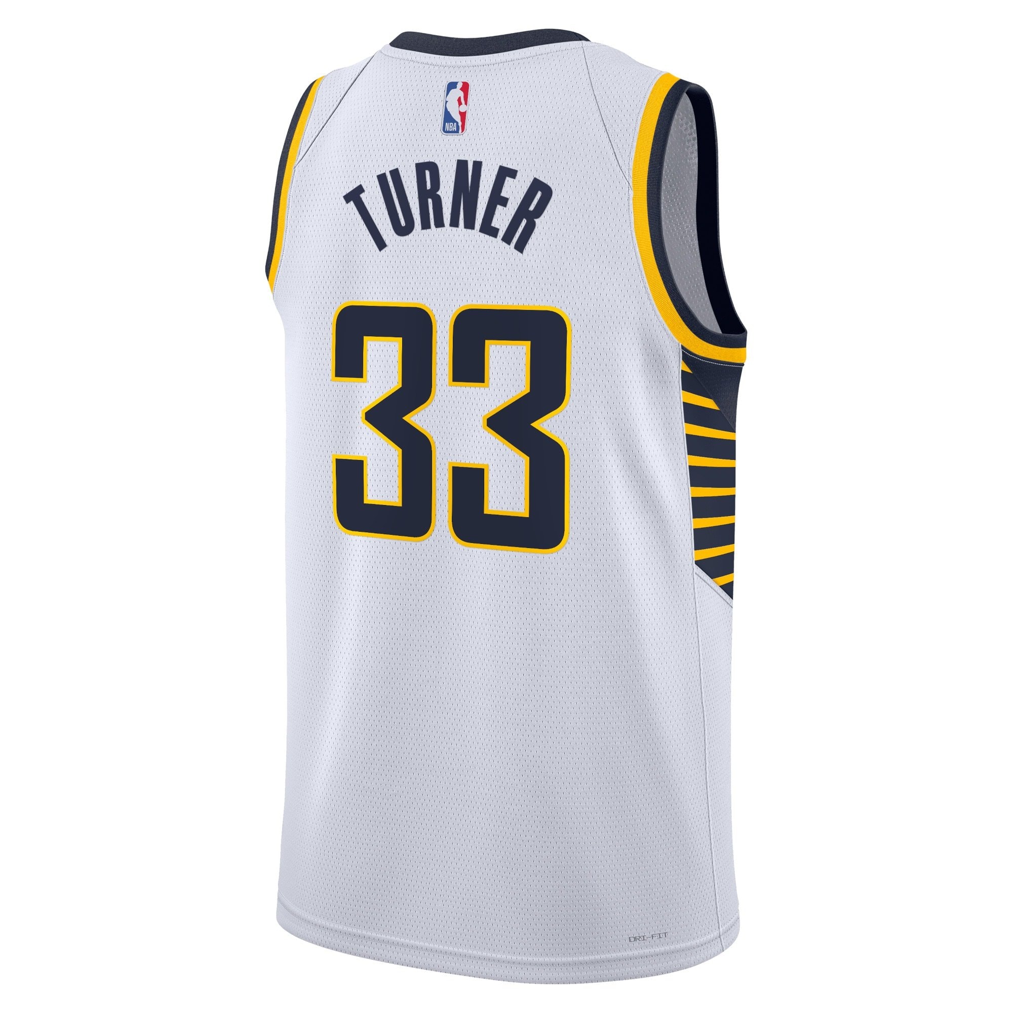 Indiana Pacers Association Edition Swingman Jersey White Myles Turner Unisex