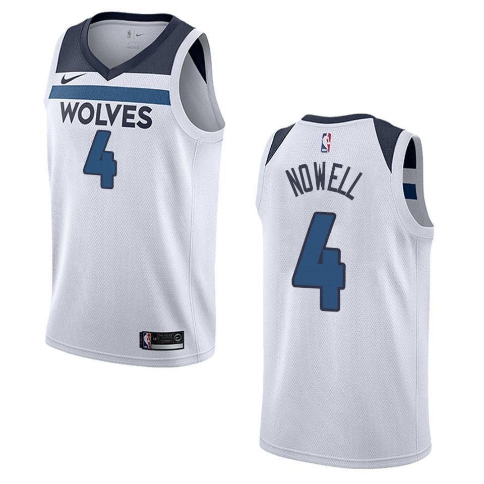 Men's Minnesota Timberwolves Jaylen Nowell Association Swingman Jersey White