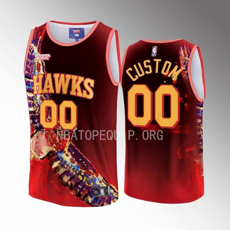 Custom Atlanta Hawks KidSuper Studios Unisex Hometown NBA Jersey Multicolor